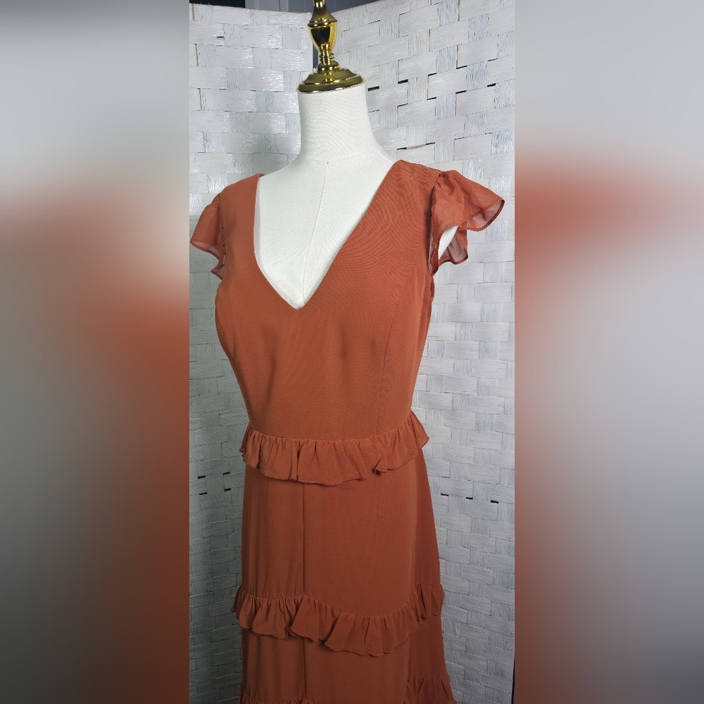 REVELRY Ruffle Maxi Dress - Picture 4 of 9